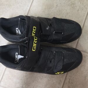 Giro Black and Yellow Cycling Shoes